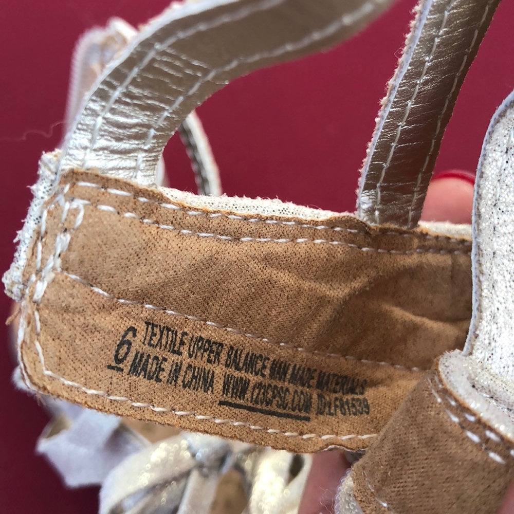 Golden Semi-Gladiator Sandals by Cynthia Rowley - Picture 9 of 9